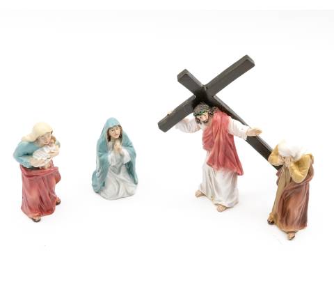  Gesù e le Pie Donne - resina h 9 cm - Scene Pasquali