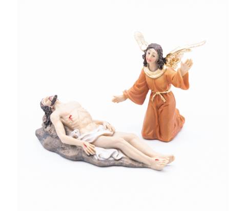 Cristo Morto - resina h 9 cm