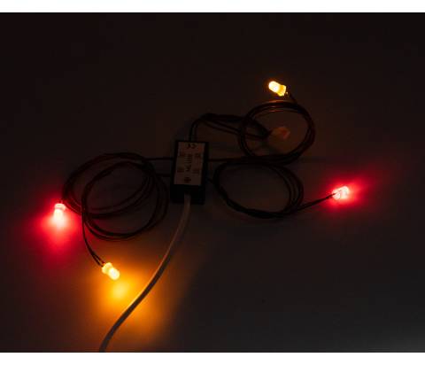 KIT Fuochi Micro Light System - MLUSB+4 LED FUOCO