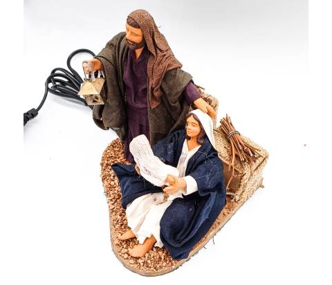 Natività con Bambino in Braccio - mov h 15 cm 