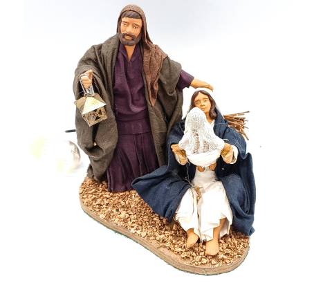 Natività con Bambino in Braccio - mov h 15 cm 