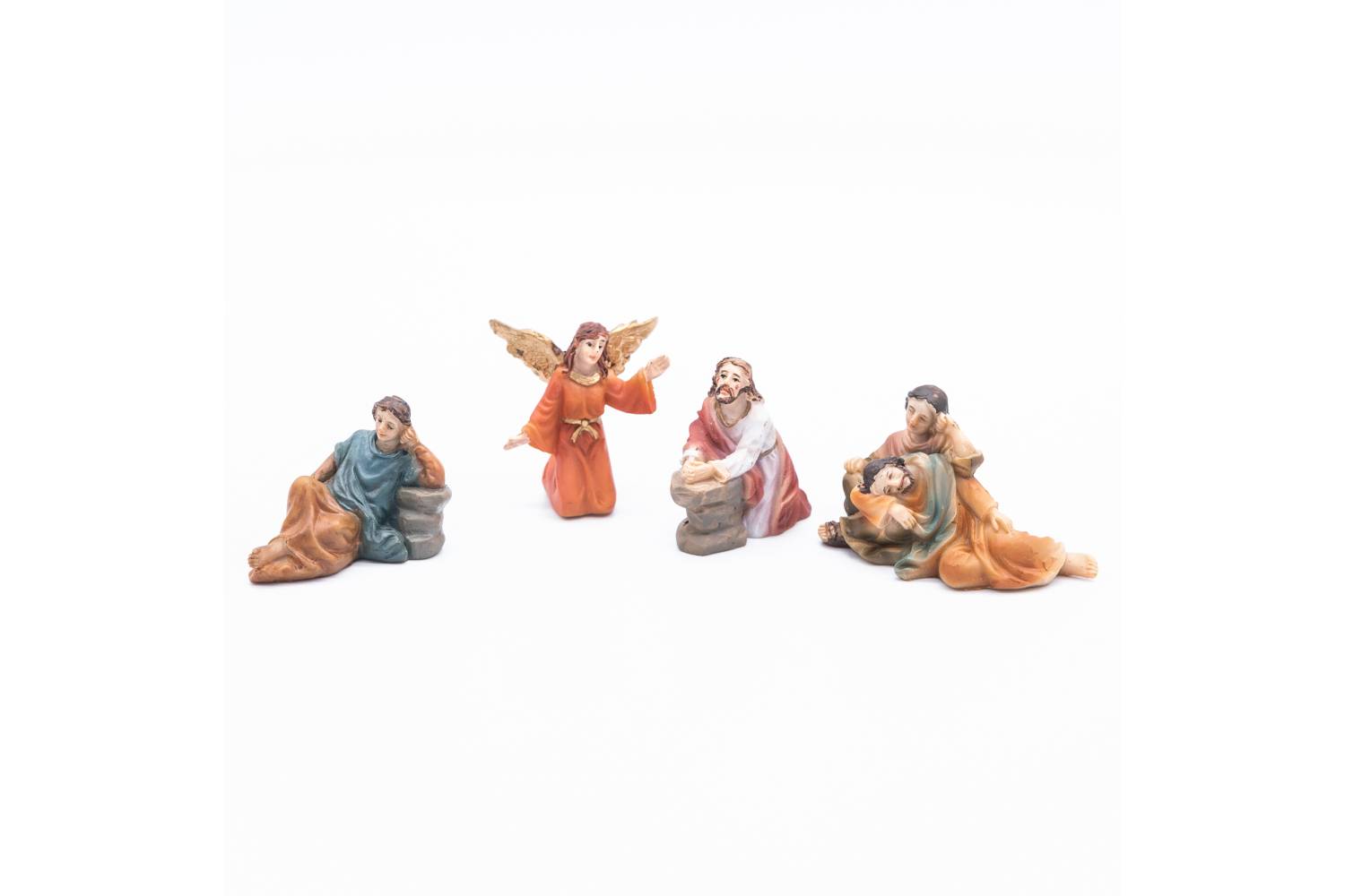 Presepe Pasquale Completo - resina h 5 cm