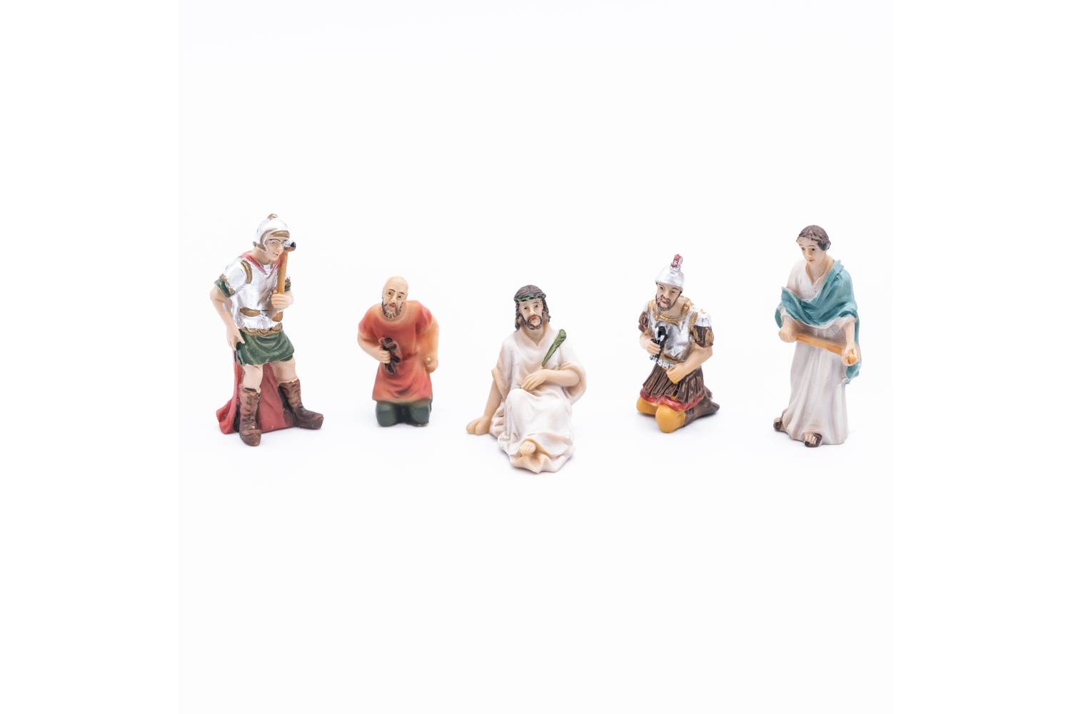 Presepe Pasquale Completo - resina h 5 cm