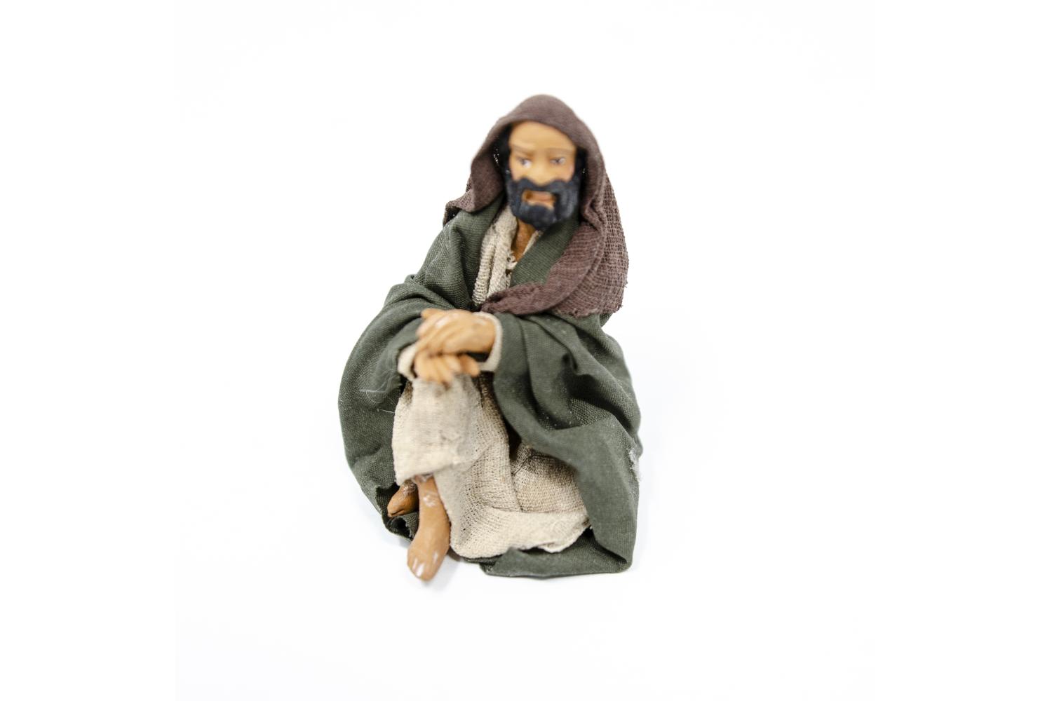  Terracotta fissa 10 cm - Statue Presepe, Fisse Vestite - 10 cm